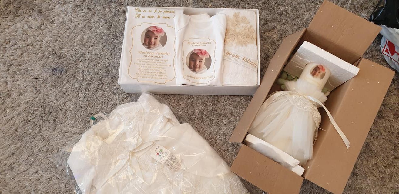 trusou botez complet fata alb ivoire trusou botez complet fata alb ivoire