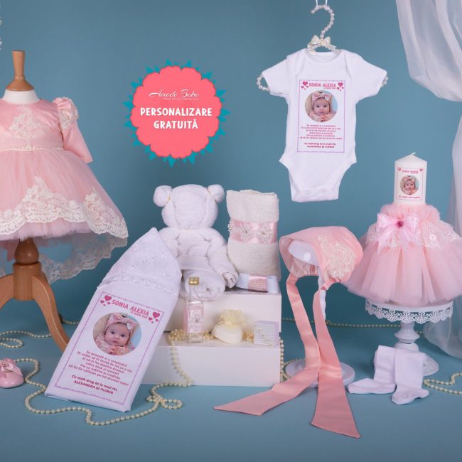 Trusou Botez Fata Caroline Roz Barbie • Amede Bebe Ltd.