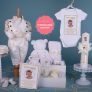 Trusou Botez Baiat Fabrizio 16 Piese Alb-Gold • Amede Bebe Ltd.