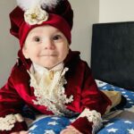 Costumaș Botez Fabrizio Burgundy & Accesorii