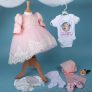 Rochiță Botez Caroline Culoare Roz - Amede Bebe Ltd.