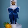 Lumânare Botez Baiat Bleumarin Regal - Personalizată