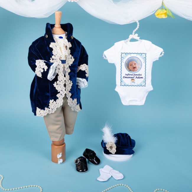 Costumaș Botez Fabrizio Bleumarin & Accesorii