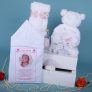 Trusou Biserică Botez Fată Roz 7 Piese - Standard