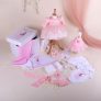 Set Botez Fata Caroline Roz DeLuxe 19 Piese • Amede Bebe Ltd.
