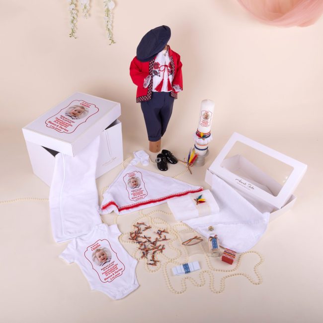 Cătălin Set Botez Baiat "DeLuxe" 19 Piese • Amede Bebe Ltd.