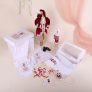 Fabrizio Burgundy Set Botez "DeLuxe" 19 Piese • Amede Bebe Ltd.
