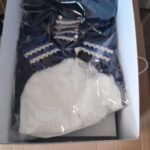 SET TRUSOU BOTEZ BAIAT BLEUMARIN REDINGOTĂ 0-12 luni "Deluxe" 19 piese
