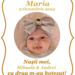SET TRUSOU BOTEZ FATA MICA PRINȚESĂ ANASTASIA 0-8 luni "Deluxe" 19 piese