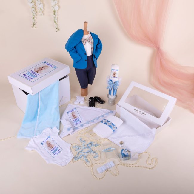Set Botez Baiat Romeo “DeLuxe” 19 Piese • Amede Bebe Ltd.