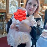 SET TRUSOU BOTEZ FATA ROZ CAROLINE 0-24 luni "Deluxe" 19 piese