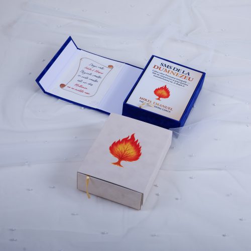 Set Cadou Premium Nuntă & Botez „SMS de la Dumnezeu” – Cadou pentru Nași, Fini și Prieteni Speciali